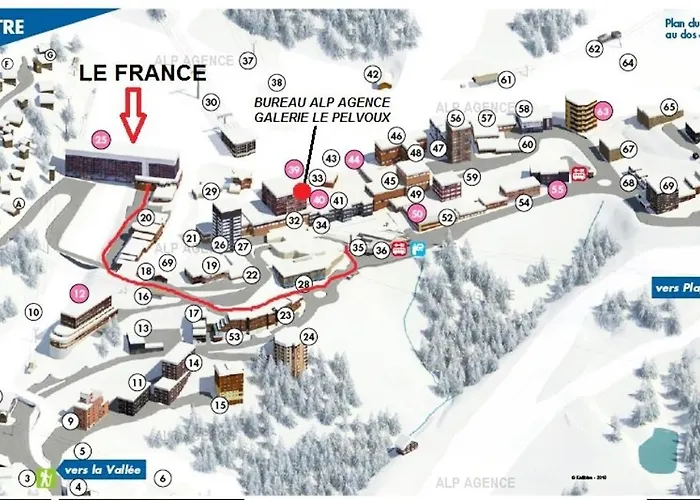 Résidence Le France - 3 Pers - Le France - Plagne Centre Mae-1824 La Plagne