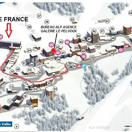 Le France - 3 Pers - Le France - 535fr - Plagne Centre Mae-1824 La Plagne