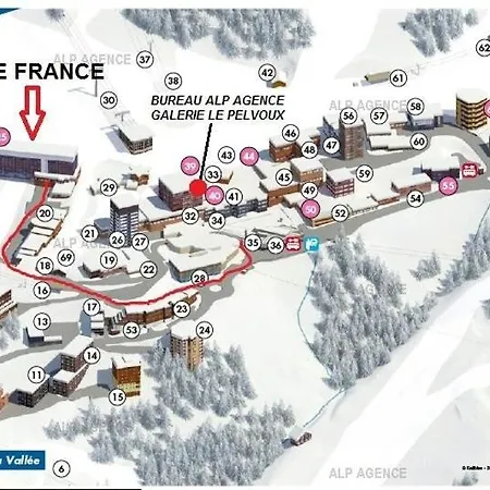 Apartment Le France - 3 Pers - Le France - 535fr - Plagne Centre Mae-1824 *